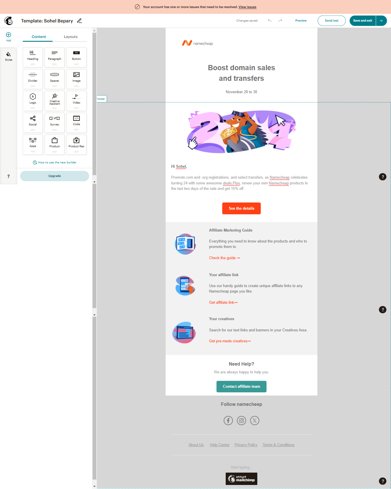 Email Template